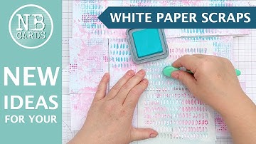 NEW IDEAS for Using White Paper Scraps in Clean & Simple Card-Making [2024/188]