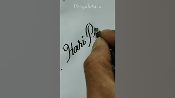 Beautiful Handwriting Art | #shorts #priyalekha #youtubeshorts #writingart #cursive #name