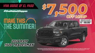 Viva Dodge El Paso June 2026 Ram 1500 Commercial