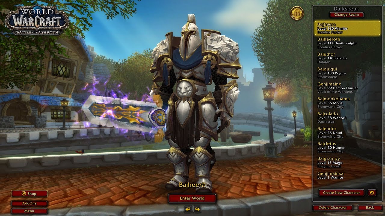 Bajheera - Full 380+ iLvl Arms Warrior BfG Beatdown - WoW 8.0 Battle for Azeroth PvP