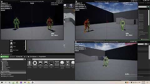 Demo video game prototype, multiplayer for portfolio - #2, UE4