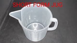 Measuring Jug 1 Ltr Plastic Euro Design For Measuring Liquidतरल पदरथ क मपन क लए 1000 मल जग