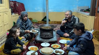 Cooking Yummy Beef Chops At Our Traditional Winter Room and Eating In Our Old Traditional Way