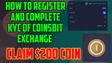 How to register and complete kyc of Coinsbit exchange.
