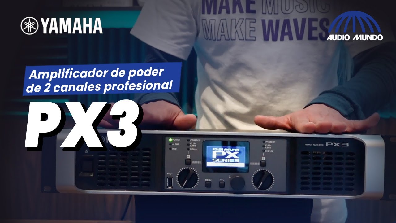 Amplificador de poder de 2 canales profesional marca Yamaha modelo
