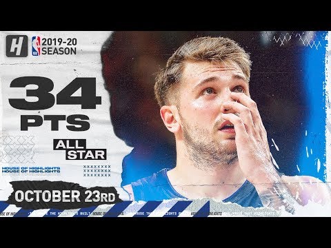 Luka Doncic Full Highlights vs Washington Wizards (2019.10.23) - 34 Pts, 9 Reb , 3 Ast!