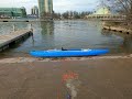 Kayak Credit River, Port Credit, Mississauga, Ontario, Canada; Up to QEW  (4K)