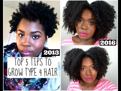 Tips to Grow Type 4 Hair - YouTube