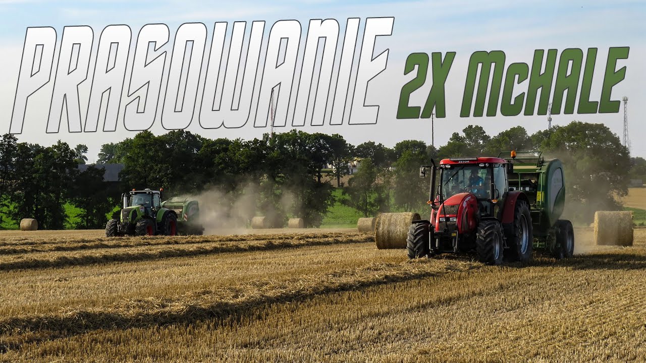 PRASOWANIE SŁOMY 2x McHale ★UR KLUPŚ & GR JEDWABSKI★