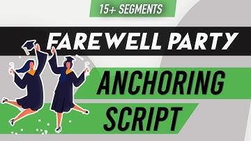 Farewell Party Anchoring Script in English | Graduation Day