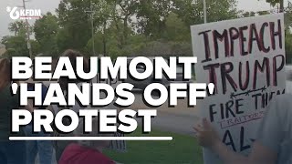 Hands-off protest in Beaumont, TX