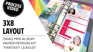 3X8 Layouts | Drag Mini Album | Paper Person Pride Mini Kit