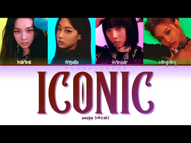 aespa 에스파  ICONIC  Lyrics (ColorCoded/ENG/HAN/ROM/가사) class=