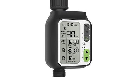 moistenland Programmable Hose Watering Timer, Garden Faucet Digital Irrigation Timer - Overview