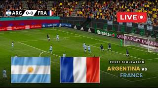 🔴 LIVE | Argentina vs France - FIFA World Cup 2026 | PES 21 Simulation
