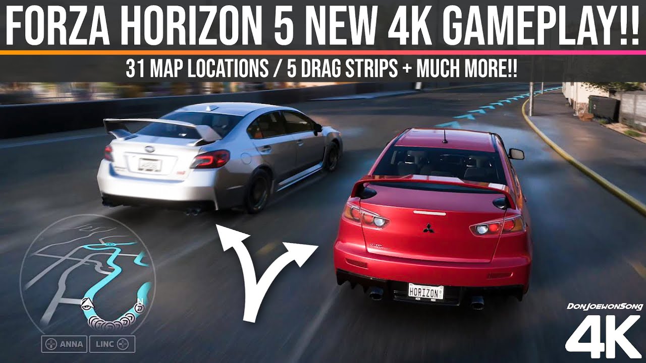 Forza Horizon 5 revela mapa e vídeo da gameplay em 4K 