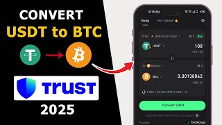 How to Convert USDT to BITCOIN (BTC) in Trust Wallet 2025 | Swap USDT with BTC