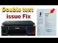 Fix Canon Printer Double Printing &amp; Zigzag Issue | Canon printer double text printing problem solved