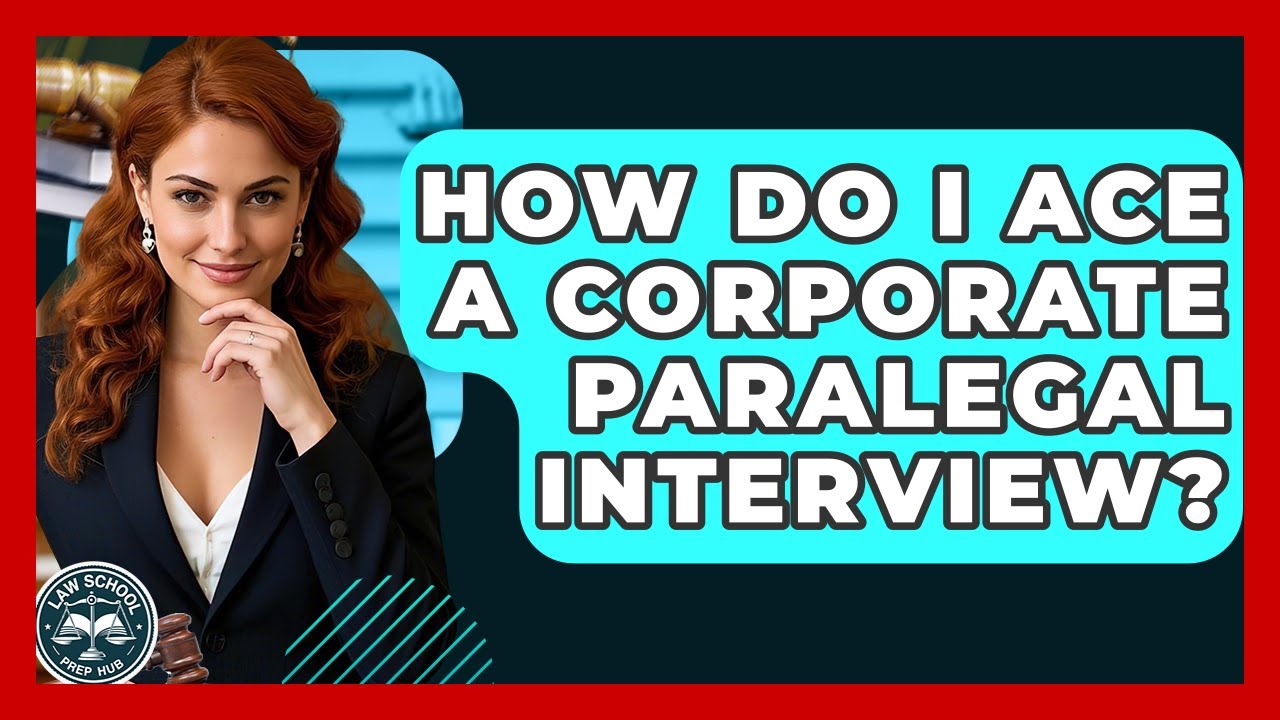 How Do I Ace A Corporate Paralegal Interview? | Law School Prep Hub
