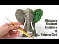 Polymer Clay Elephant Sculpture // Speed Sculpting