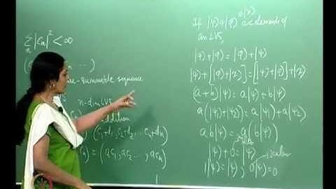 Mod-01 Lec-20 Infinite Dimensional Linear Vector Spaces