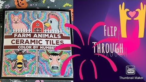 Flip Through Of Farm Animals Ceramic Tiles Color By Number Prachi Dewan Sachdeva