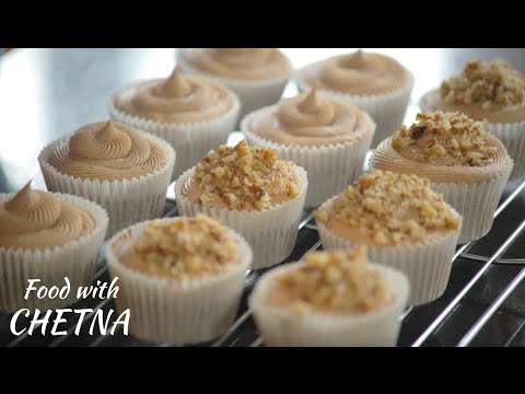 Coffee chocolate cupcakes with nutella and walnut - Food with Chetna