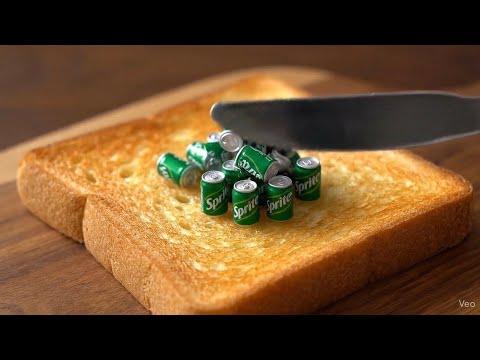 18 Minutes of AI ASMR Spreading items on toast