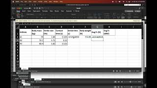 Homework #3 sample calculations