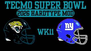 Tecmo Super Bowl 2026 - Jaguars vs Giants Week 11 - NES