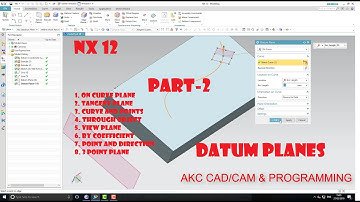 NX 12 TUTORIAL|| DATUM PLANES|| HOW TO USE DIFRENT PLANES IN NX|| PART-2