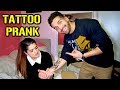 TATTOO PRANK on MY SISTER (Hilarious!!)