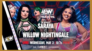 Saraya vs. Willow Nightingale AEW Dynamite Highlights 5/3/23