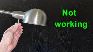 Lamp not working, bad Turn Knob rotary switch by YourSelf 9,623 views 1 year ago 2 minutes, 33 seconds