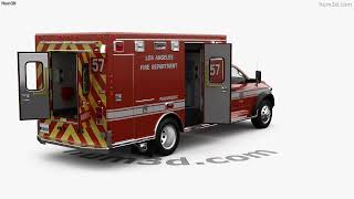 RAM LAFD Paramedic with HQ interior 2016 3D model by 3DModels.org