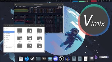 GNOME 40 Elegance with Vimix and Dash to Dock