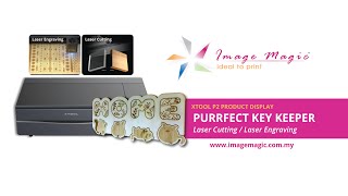 xTool P2 Product Display - Purr-fect Key Keeper | Laser Cutting & Engraving