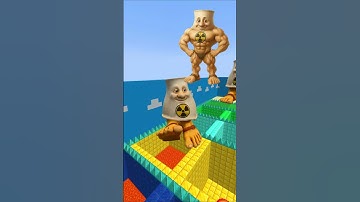 Italian Brainrot Vs Squid Game Lava Jump 😱 Part 31 #shorts #minecraft #brainrot