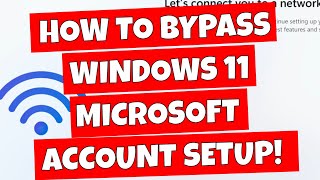 how to bypass microsoft account login windows 11 new version