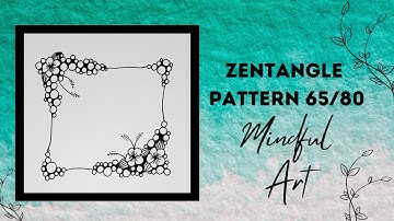 Zentangle Pattern 65/80 Mindful Art Easy #zentangle #zentangleart #zentanglepatterns #mindfulart
