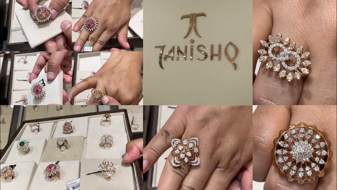 Tanishq Latest 2023 Antique Rings Gold design with weight and Price/Cocktail  Ring designs/big /deeya - YouTube