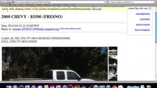Craigslist Fresno CA Used Cars and Trucks   Vehicles Searched Under $1200