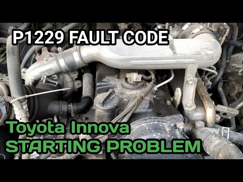 P1229 fault code Toyota Innova ! fault code ! Toyota Innova STARTING PROBLEM ! P1229 FAULT CODE