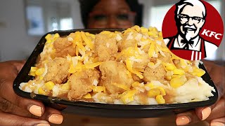 DIY KFC POPCORN CHICKEN BOWL COOKING AND EATING