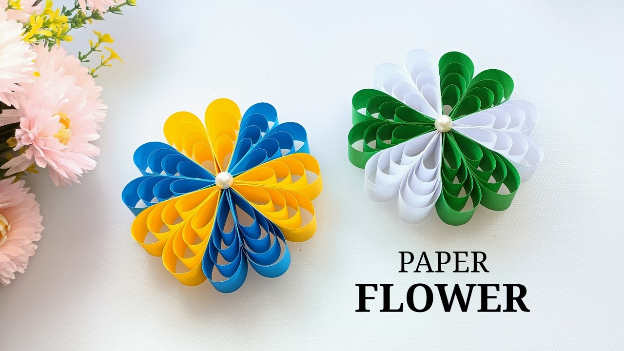 Paper Flowers | Origami Flower Making with Paper | How to Make Paper Flowers