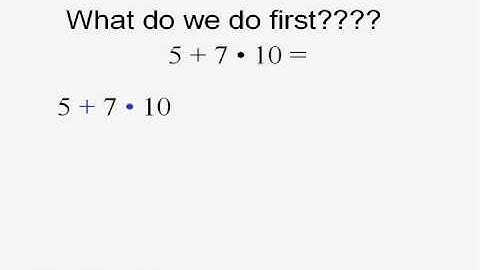 PreAlgebra and Using Exponents And The Order Of Operations