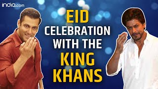 Shahrukh Khan and Salman Khan Eid Celebration at Mannat and Galaxy