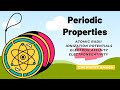 Periodic Properties Unveiled: Trends in Atomic Radii Ionization Energy Electron Affinity and Electronegativity