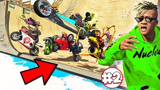 GTA 5: AVENGERS ARMY & SHINCHAN vs GLIDING CHALLENGE (Part 2) [GTA 5 Mods]