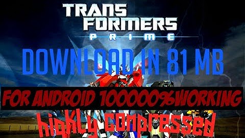 How to download Transformers prime beast hunters in 81mb .must watch